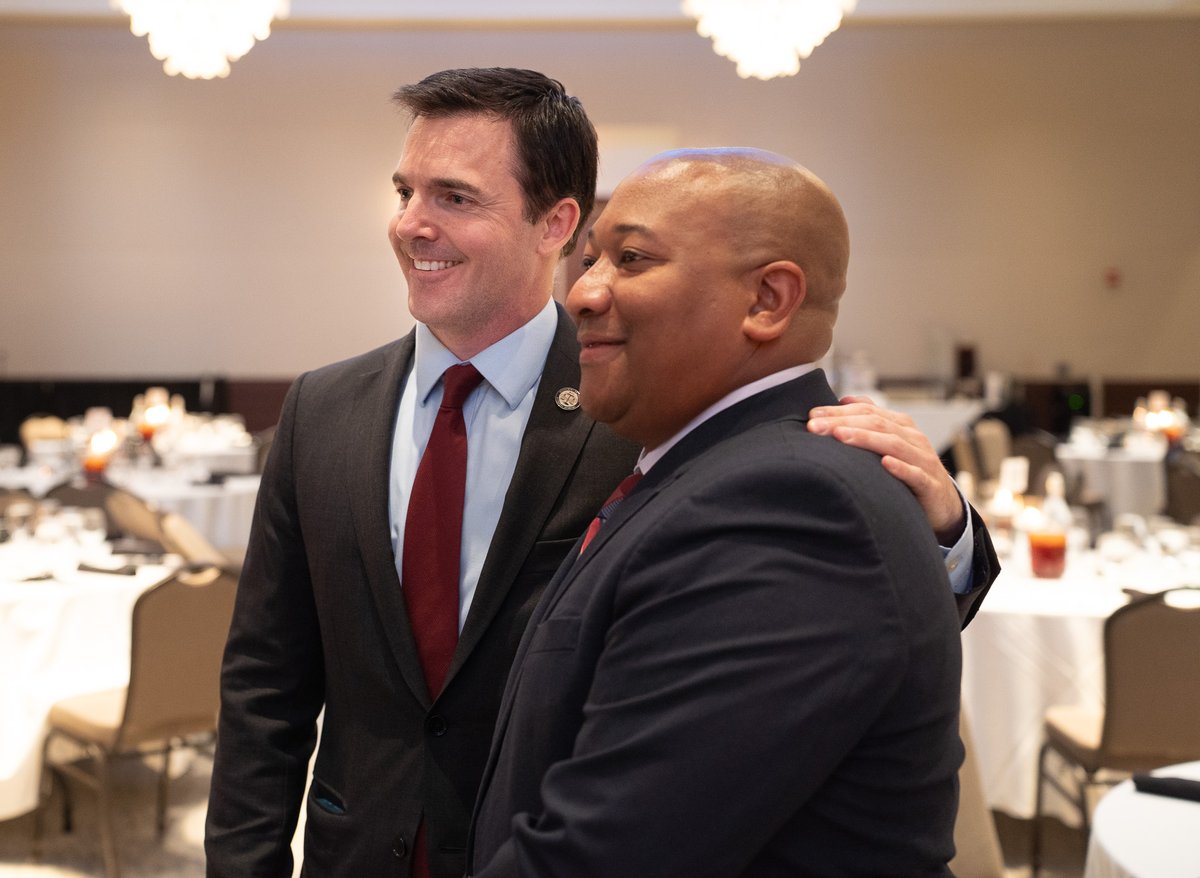NCAGO's tweet image. This week, Attorney General @JeffJacksonNC spoke at the North Carolina Police Executives Association's annual summer conference in Wilmington, discussing NCDOJ's work to support law enforcement and protect North Carolinians from scams and fraud.