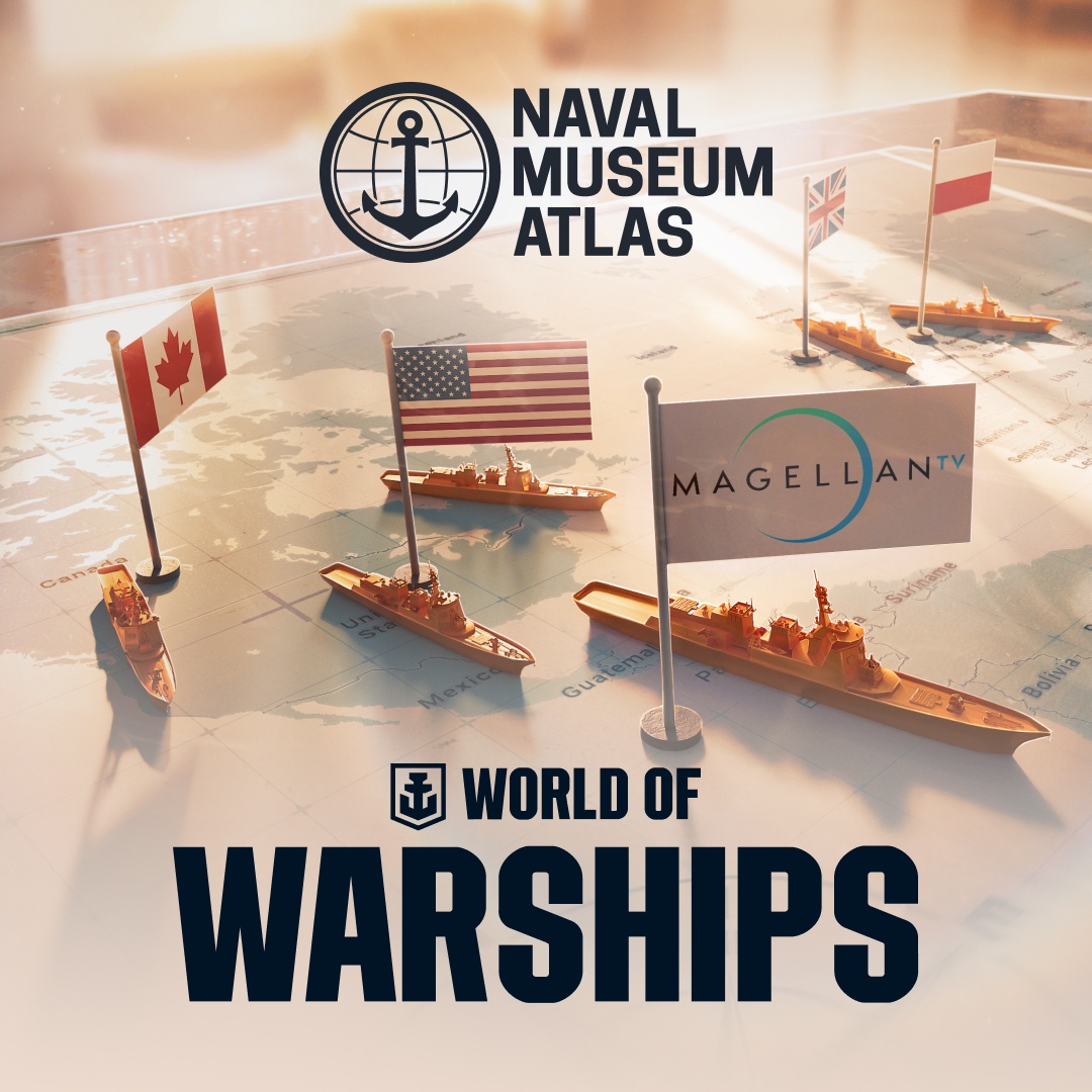 WorldofWarships's tweet image. Explore the Atlas!
Watch, Play, and Explore your way to a Lifetime MagellanTV Subscription!
History buffs, this one’s for you! Be among the first 2,000 Captains to complete a special mission chain in World of Warships and claim your FREE 1-Month MagellanTV subscription. 🎁
🔓…
