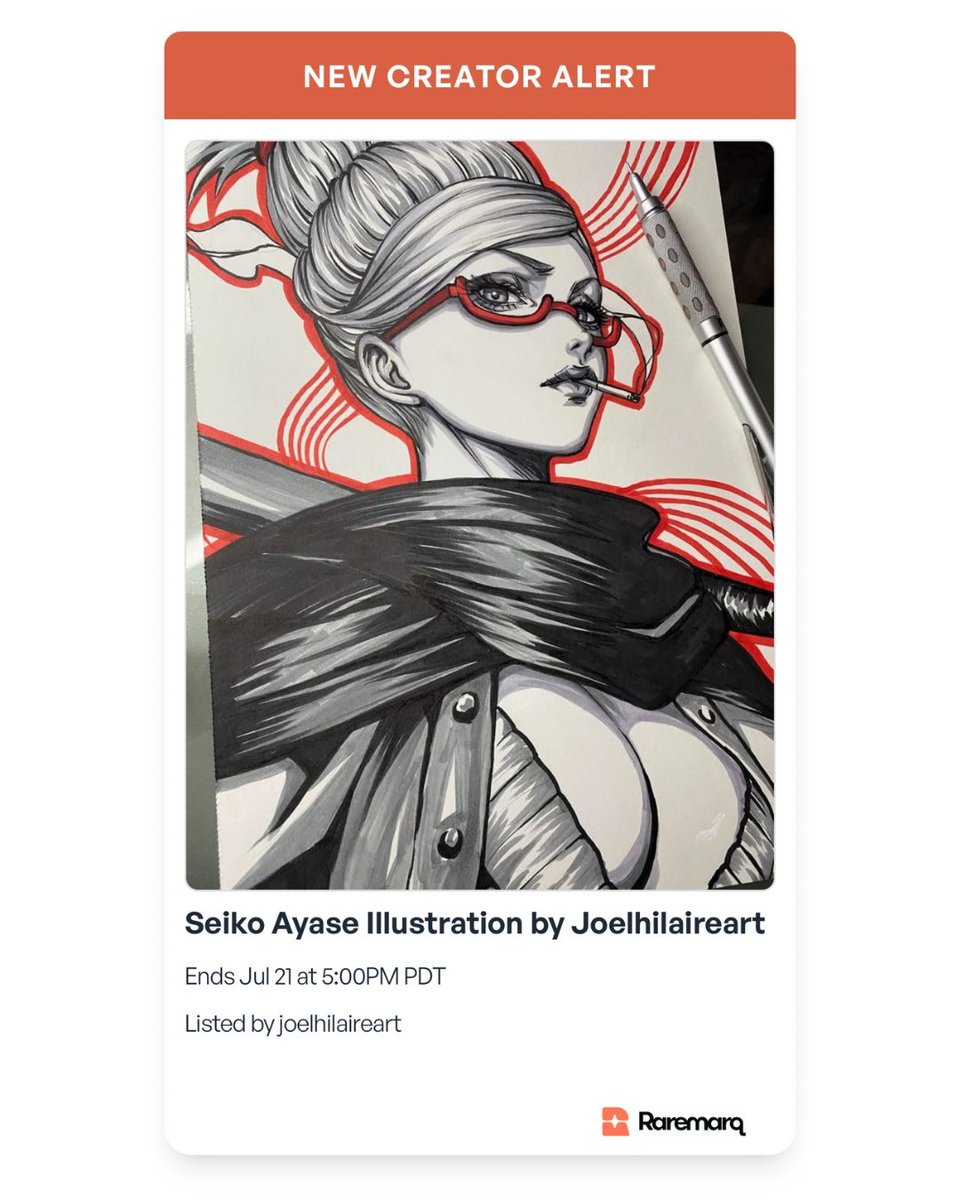 raremarq's tweet image. Joel Hilarie is officially live on Raremarq — and he’s bringing the heat with a stunning selection of original art now up for auction!
All auctions end July 21, 2025 at 5pm PDT!
raremarq.com/u/joelhilairea…
#morrigan #seikoayase #invisiblewoman #emmafrost #originalart