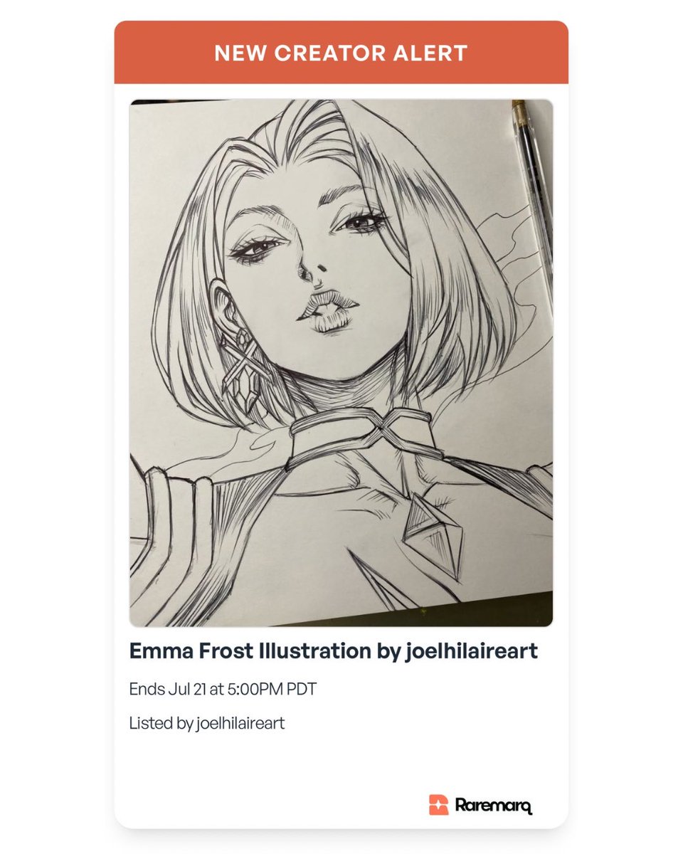 raremarq's tweet image. Joel Hilarie is officially live on Raremarq — and he’s bringing the heat with a stunning selection of original art now up for auction!
All auctions end July 21, 2025 at 5pm PDT!
raremarq.com/u/joelhilairea…
#morrigan #seikoayase #invisiblewoman #emmafrost #originalart