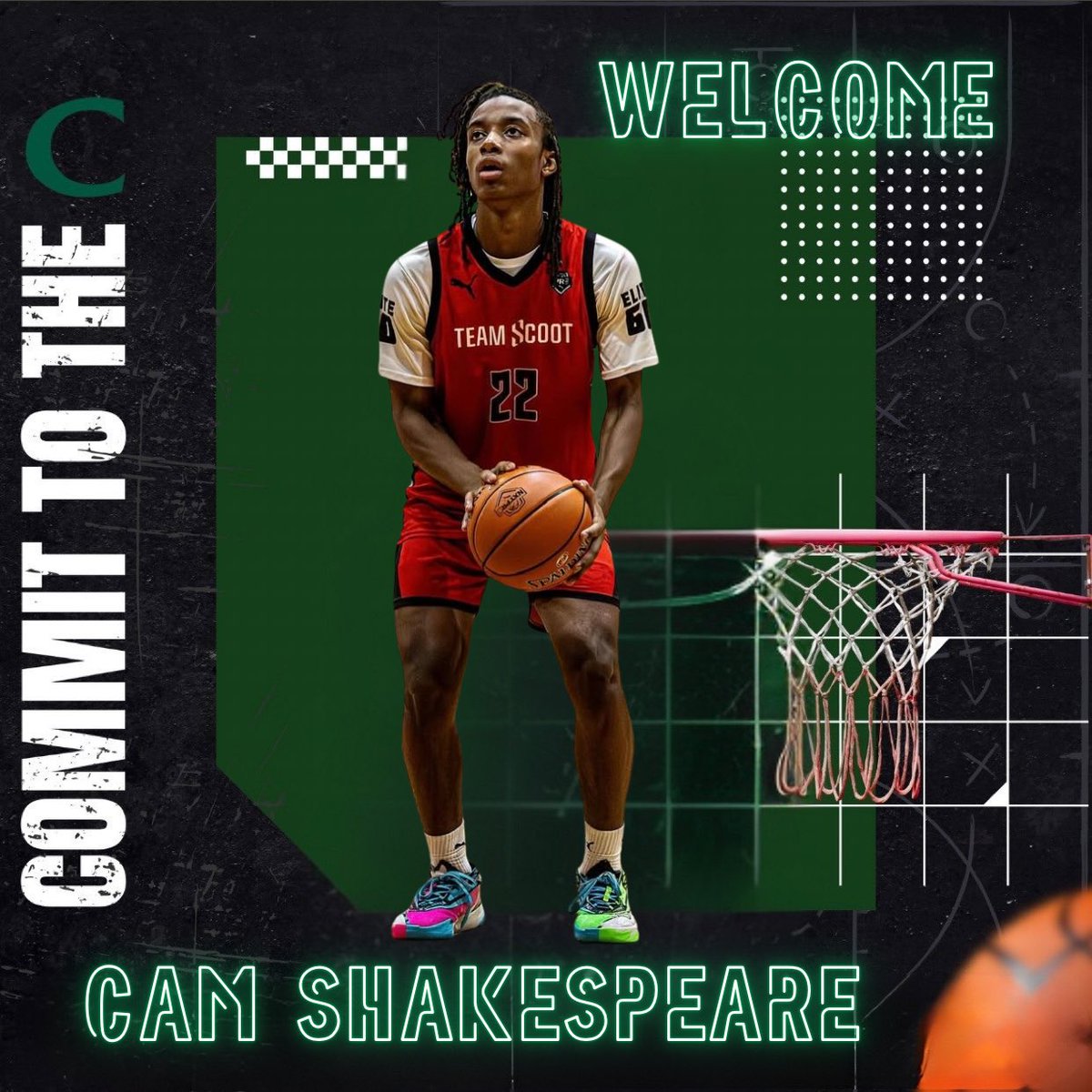 We would like to welcome 2029 6’2 W <a href="/Balloutcam2/">Camedon Shakespeare</a> to the Knights!💚🖤🤍