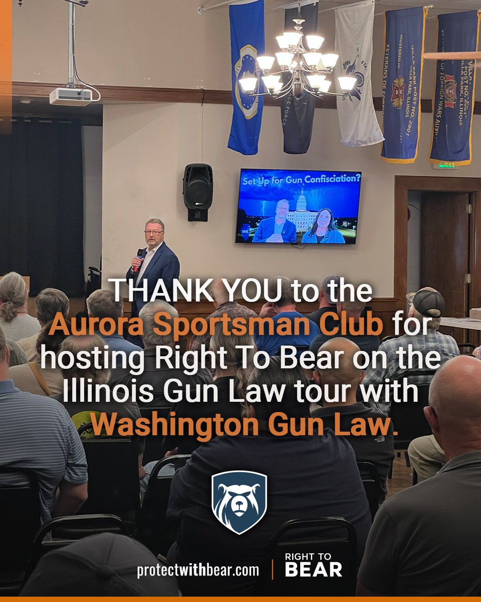 protectwithbear's tweet image. THANK YOU to the Aurora Sportsman Club for hosting Right To Bear on the Illinois Gun Law tour with @washingtongunlaw Bill Kirk. Grateful for the opportunity to spread Pure Peace of Mind. 
#protectwithbear #purepeaceofmind