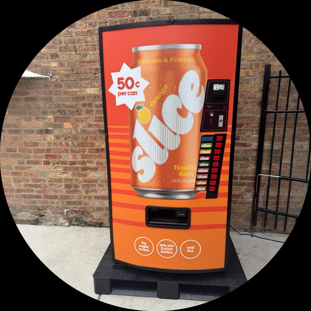 TheWienerCircle's tweet image. 👀 they made slice healthy and put a dispenser in front of our store 👀