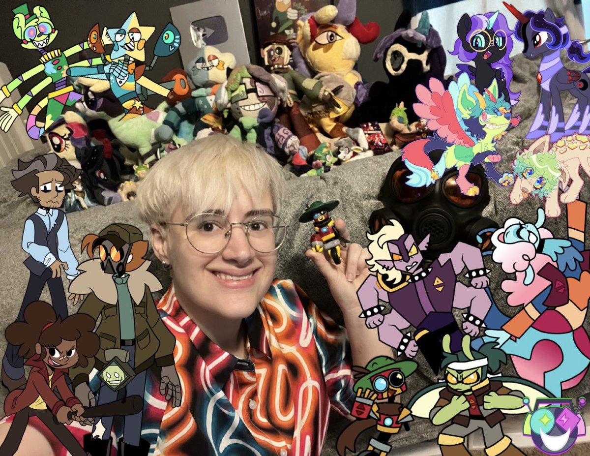 Rainbott10's tweet image. After experiencing 23 years of life, I think it’s safe to say that I really enjoy making cartoons.
HAPPY BIRTHDAY TO ME! 💚💜
As a sweet treat, today I’ll get to DM the first session of my sci-fi D&D game. Best way to celebrate!!