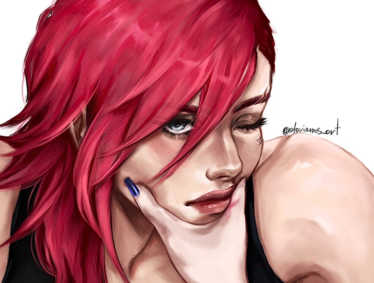 dorianas_art's tweet image. Just making sure you guys saw that she has lipgloss on, it is very important to me #arcane #vi