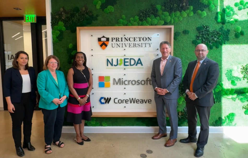 PUStateAffairs's tweet image. Earlier this week, @SenGreenstein, Senator @AndrewZwicker, and Assemblywoman @tmccoy27 McCoy met with #PrincetonU leadership to learn more about University priorities and the future of the NJ AI Hub. Thank you so much for joining us.