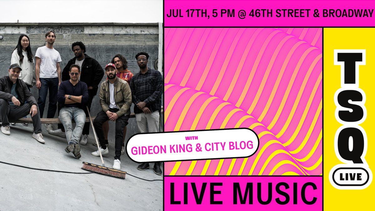 TimesSquareNYC's tweet image. Jamming all night long! 🎤 #TSQLive TONIGHT for FUSION with Gideon King & City Blog at 5pm at Broadway & 46th Street in Times Square 🌟 tsq.org/live
#NYC #TimesSquare #NYCEvents #NYCFreeEvents