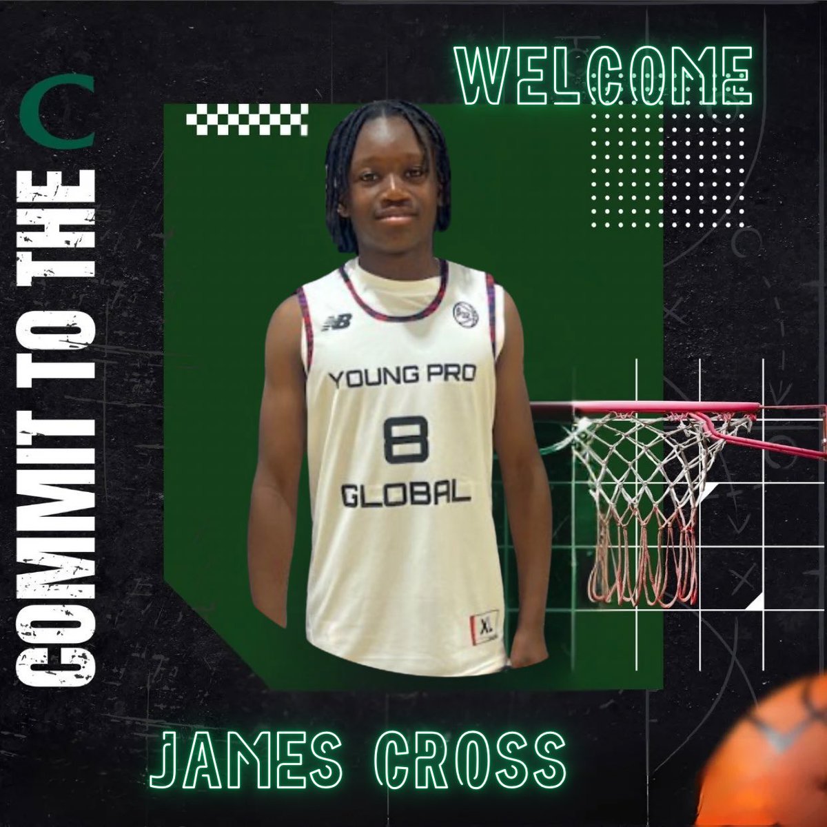 A familiar face at the middle school level, but new to our high school program, we would like to welcome 2030 PG <a href="/pg_james_cross/">James Cross</a>  to the Knights!💚🖤
#CommittotheC