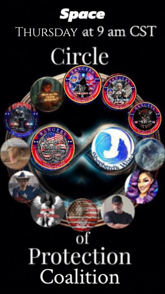 RVLG2023's tweet image. Ranger's Veterans and LEO's and First Responders Group and Community.
Shepherds Watch Foundation
Project Milk Carton
Called 2 Rescue
Hosting
Circle of Protection Coalition Space
Thursday at 9 am CST time
Learn what you need to know to protect…