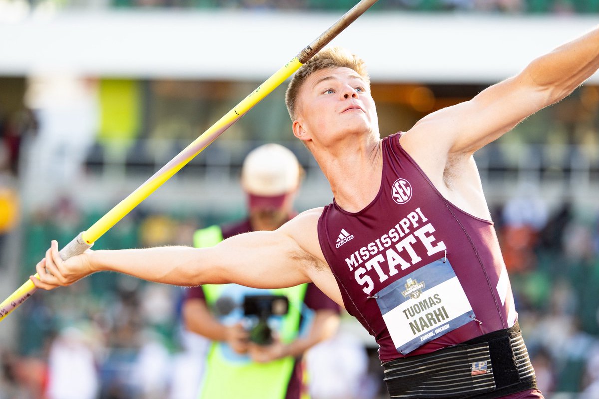 HailStateTF's tweet image. Tuomas punched his ticket to the javelin final at the European Athletics U23 Championships 🔥
The final will be contested this upcoming Saturday at 10:05 a.m. CT
#HailState🐶