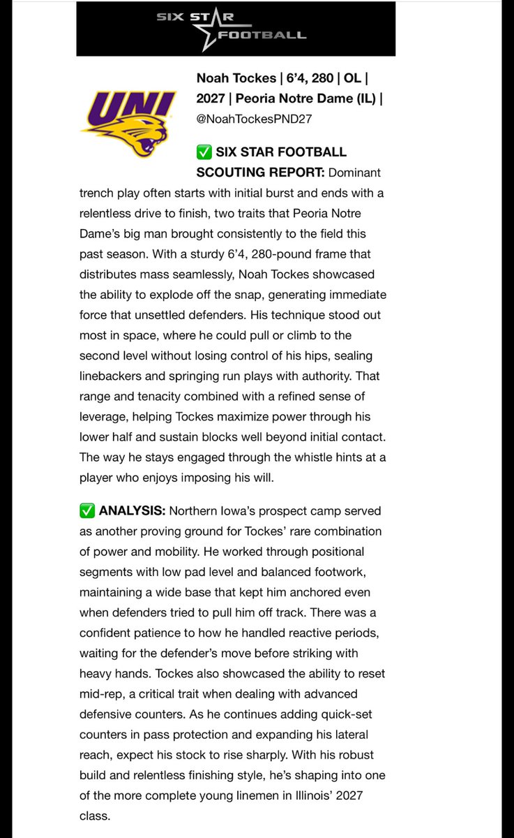 NoahTockesPND2027 (@noahtockespnd27) on Twitter photo Thanks <a href="/sixstarfootball/">Six Star Football | PLUS+</a> for another great article! <a href="/PrepRedzoneIL/">Prep Redzone Illinois</a> <a href="/ClutchSportsIL/">Clutch Sports Media</a> <a href="/DeepDishFB/">DEEP DISH FOOTBALL</a> <a href="/hoijim/">Jim Mattson</a> <a href="/KurtPegler/">Kurt Pegler</a> <a href="/AdamDuvall/">Adam Duvall</a> <a href="/mwfbrecruiting/">Midwest Football Recruiting</a> <a href="/EDGYTIM/">Timothy “EDGYTIM” OHalloran</a> <a href="/pjstarsports/">Journal Star Sports</a> <a href="/coachricknelson/">Rick Nelson</a> <a href="/Coach_Etheridge/">Harold Etheridge</a> <a href="/CoachJimJackson/">Jim Jackson</a> <a href="/RyanFracPU/">Ryan Fraccaroli</a> <a href="/coachPatRyan/">Pat Ryan</a> <a href="/CoachTrevino_/">Zach Trevino</a> <a href="/CoachTMunson/">Trevor Munson</a> <a href="/OB_Cats/">Bill O'Boyle</a> Thanks <a href="/sixstarfootball/">Six Star Football | PLUS+</a> for another great article! <a href="/PrepRedzoneIL/">Prep Redzone Illinois</a> <a href="/ClutchSportsIL/">Clutch Sports Media</a> <a href="/DeepDishFB/">DEEP DISH FOOTBALL</a> <a href="/hoijim/">Jim Mattson</a> <a href="/KurtPegler/">Kurt Pegler</a> <a href="/AdamDuvall/">Adam Duvall</a> <a href="/mwfbrecruiting/">Midwest Football Recruiting</a> <a href="/EDGYTIM/">Timothy “EDGYTIM” OHalloran</a> <a href="/pjstarsports/">Journal Star Sports</a> <a href="/coachricknelson/">Rick Nelson</a> <a href="/Coach_Etheridge/">Harold Etheridge</a> <a href="/CoachJimJackson/">Jim Jackson</a> <a href="/RyanFracPU/">Ryan Fraccaroli</a> <a href="/coachPatRyan/">Pat Ryan</a> <a href="/CoachTrevino_/">Zach Trevino</a> <a href="/CoachTMunson/">Trevor Munson</a> <a href="/OB_Cats/">Bill O'Boyle</a>