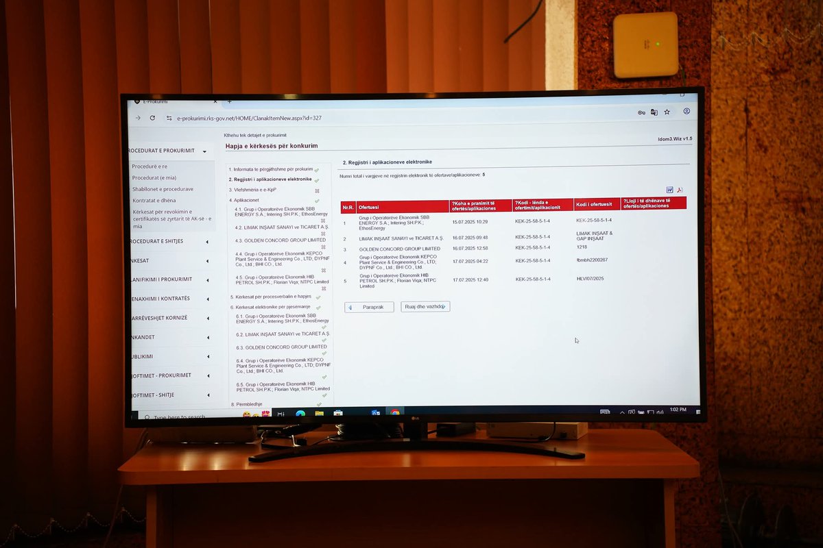 Artane_R's tweet image. 5 kompani/konsorciume aplikuan për parakualifikim për rehabilitim & modernizim të njësisë A3 të TC Kosova A.
Rritet:
✅️Jetëgjatësia për 20+ vite
✅️Prodhimi: 215 MW (nga 130 MW)
✅️Orët e punës: 7,700 (nga 5,400)
Ulet:
✅️Ndotja & djegia e thëngjillit: 1.1 t/MWh (nga 1.6)