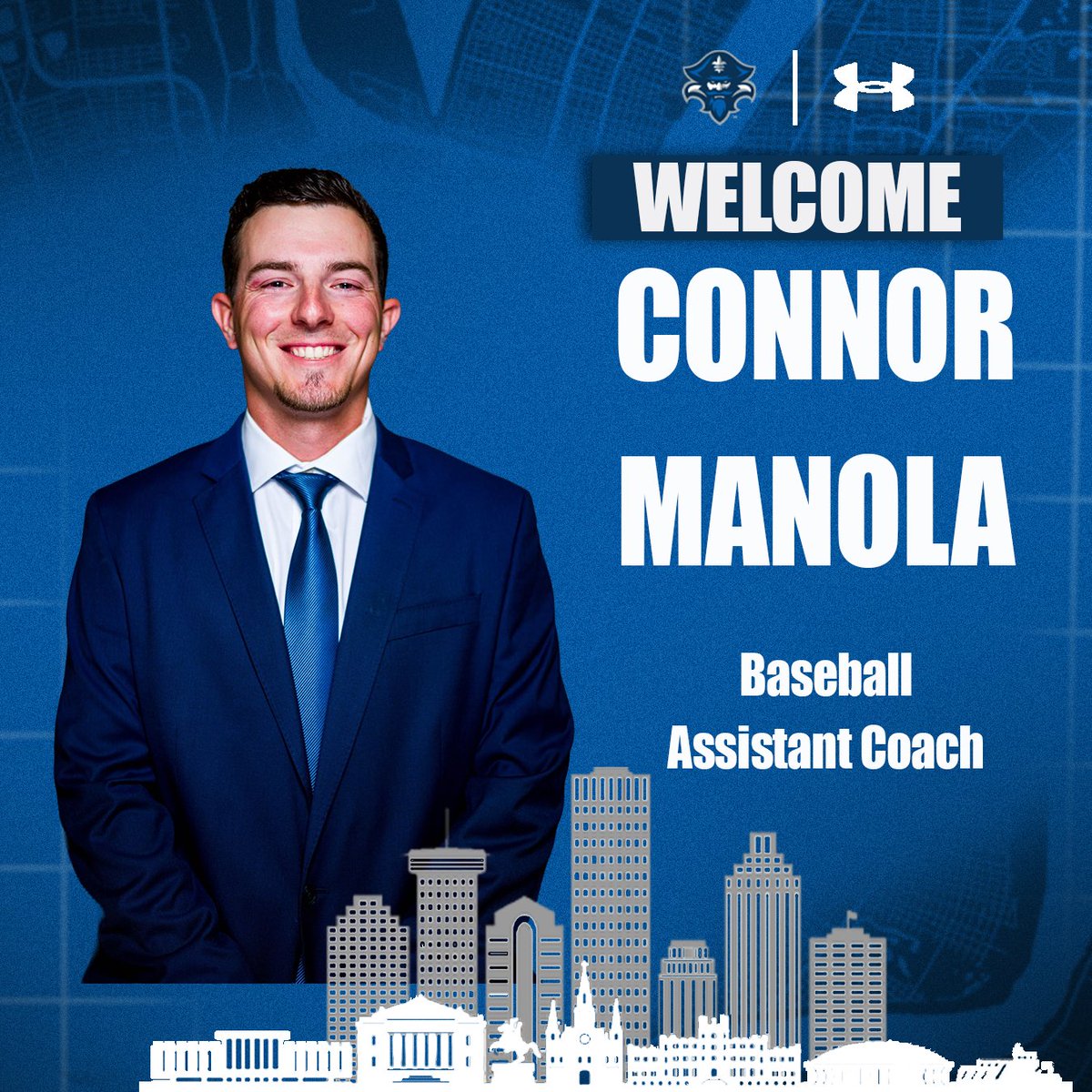PrivateersBSB's tweet image. We have new assistant coaches to announce!
@Andrew_Gipson has brought on Mike Mendoza, Spence Drake and Connor Manola ahead of his first season on the Lakefront!
Read up on the new staff here! unoprivateers.com/news/2025/7/17…
#NOLAsTeam ⚔️