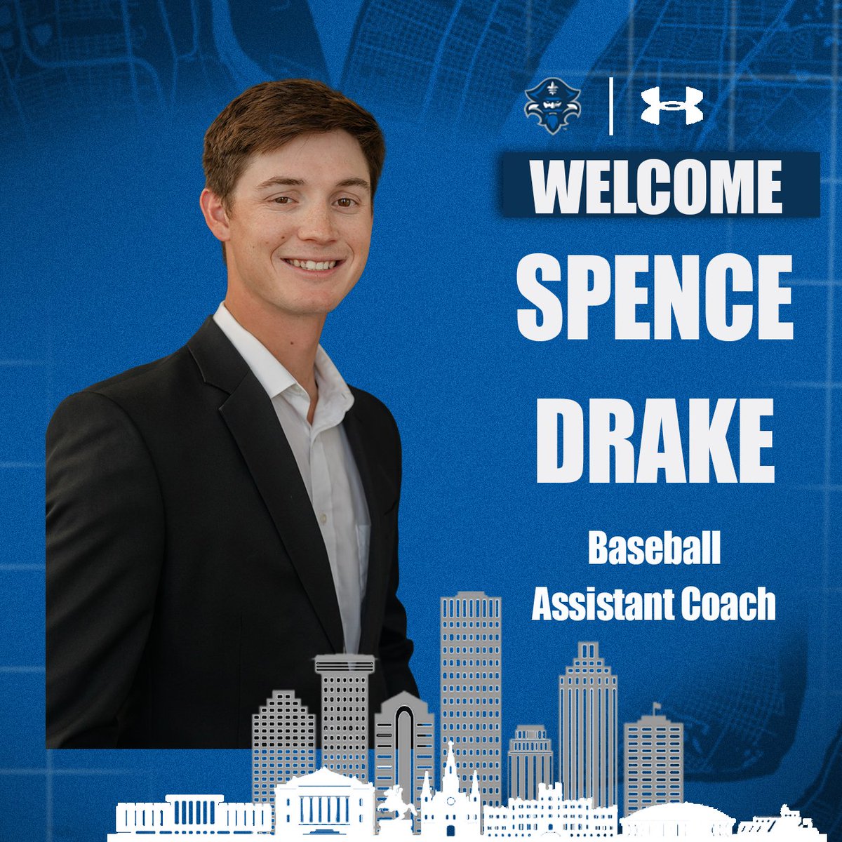 PrivateersBSB's tweet image. We have new assistant coaches to announce!
@Andrew_Gipson has brought on Mike Mendoza, Spence Drake and Connor Manola ahead of his first season on the Lakefront!
Read up on the new staff here! unoprivateers.com/news/2025/7/17…
#NOLAsTeam ⚔️