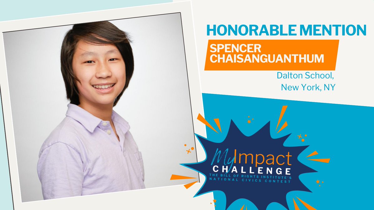 BRInstitute's tweet image. Congratulations to Spencer Chaisanguanthum! His project, Eloquence Academy (“EA”) a nonprofit organization that increases equitable public speaking and academic debate opportunities for historically underserved students through
classes, tournaments, workshops, in-school programs,…