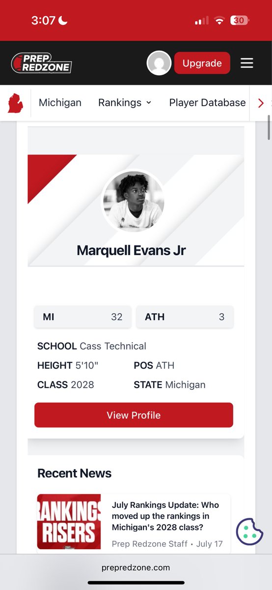 Blessed to be ranked #3 ATH in MI. Got to keep grinding💪🏾 #Eagle #Goated 

<a href="/CoachDaws_/">Daws 🥇</a> <a href="/CoachRush_CTFB/">Coach Marvin Rushing</a> <a href="/Showtime_CoachP/">Princealex AyoOla</a> <a href="/alex_pallone/">Alex Pallone</a> <a href="/CoachRob_CTFB27/">Coach Culley Robinson</a> <a href="/MichFBFrenzy/">Michigan Prep Frenzy</a>