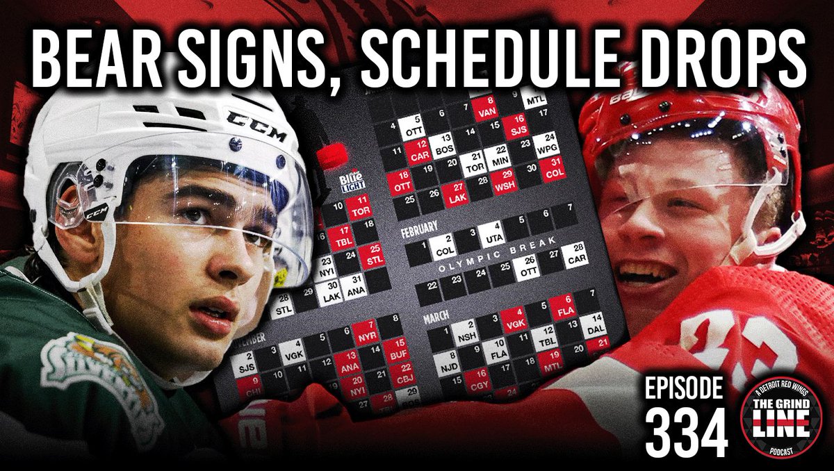 Bear, Schedules, &amp; Snubs | Ep. 334

The Detroit Red Wings sign 1st round pick Carter Bear, release the 2025-26 schedule, and clap back at a player snub all in this week's episode!  

📺YouTube youtu.be/n4QNCXVhy78 
📷LinkTree buff.ly/e5r21Jx

#LGRW #RedWings