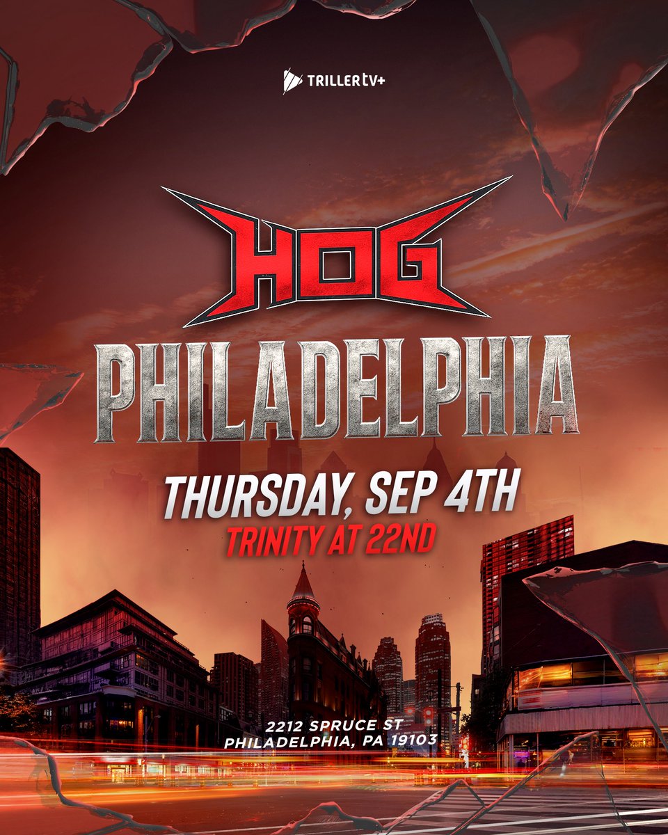 HOGwrestling's tweet image. Philadelphia! We return on Thursday September 4th with all your favorite HOG stars!
Get your tickets now ⬇️
tickettailor.com/events/houseof…