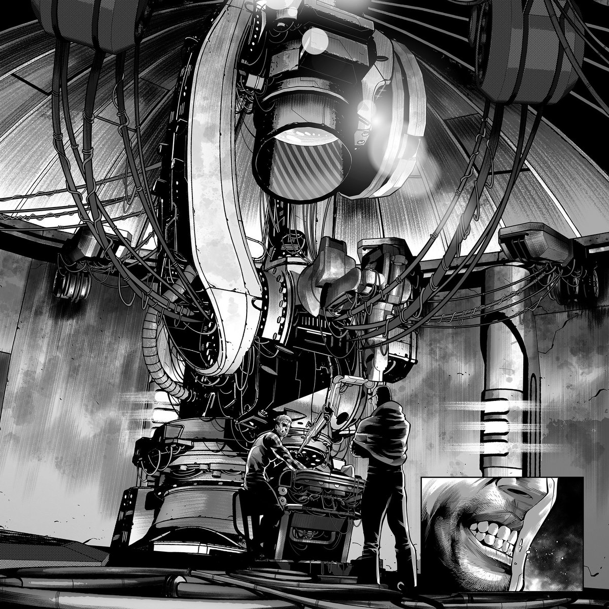 #Godslap Page detail.

#comicbookpage #indiecomics #comicbooks #tech #comicart #comics