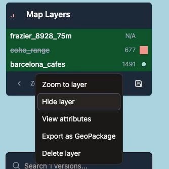 normconstant's tweet image. redesigned the basic layer and feature operations in Mundi, our open source web GIS yesterday
is it possible to make a web GIS simple (easy to adopt) without sacrificing functionality?
QGIS has 12 different operations for selecting features but MapLibre maps tend to have 1 or 2…