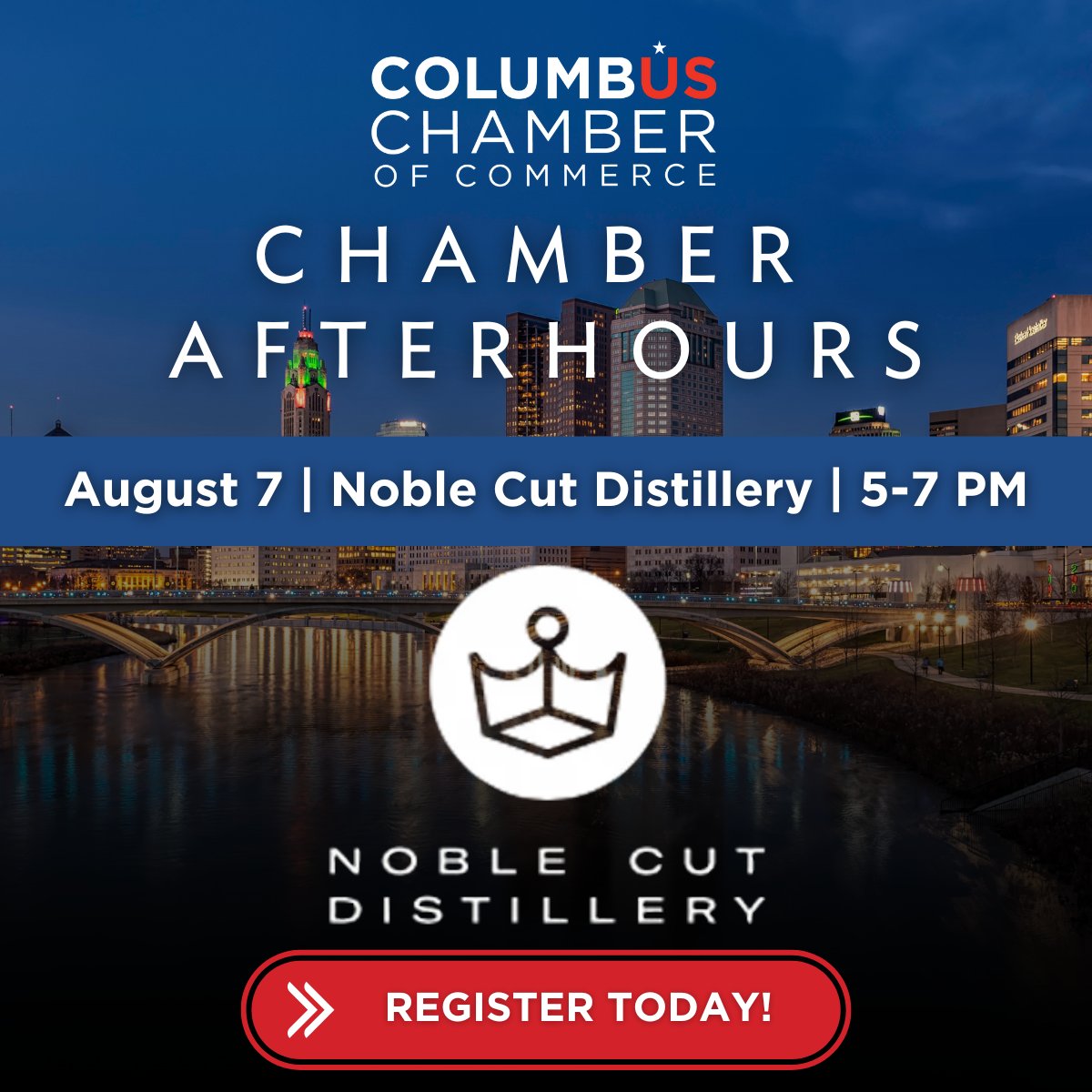 Networking is more than connections—it’s opportunities, growth, and support. Keep showing up, and watch the doors open! 🤝✨

Join us on August 7th for Chamber AfterHours Networking at Noble Cut Distillery.

Register Today! columbus.org/events/chamber…

#Networking #ColumbusChamber