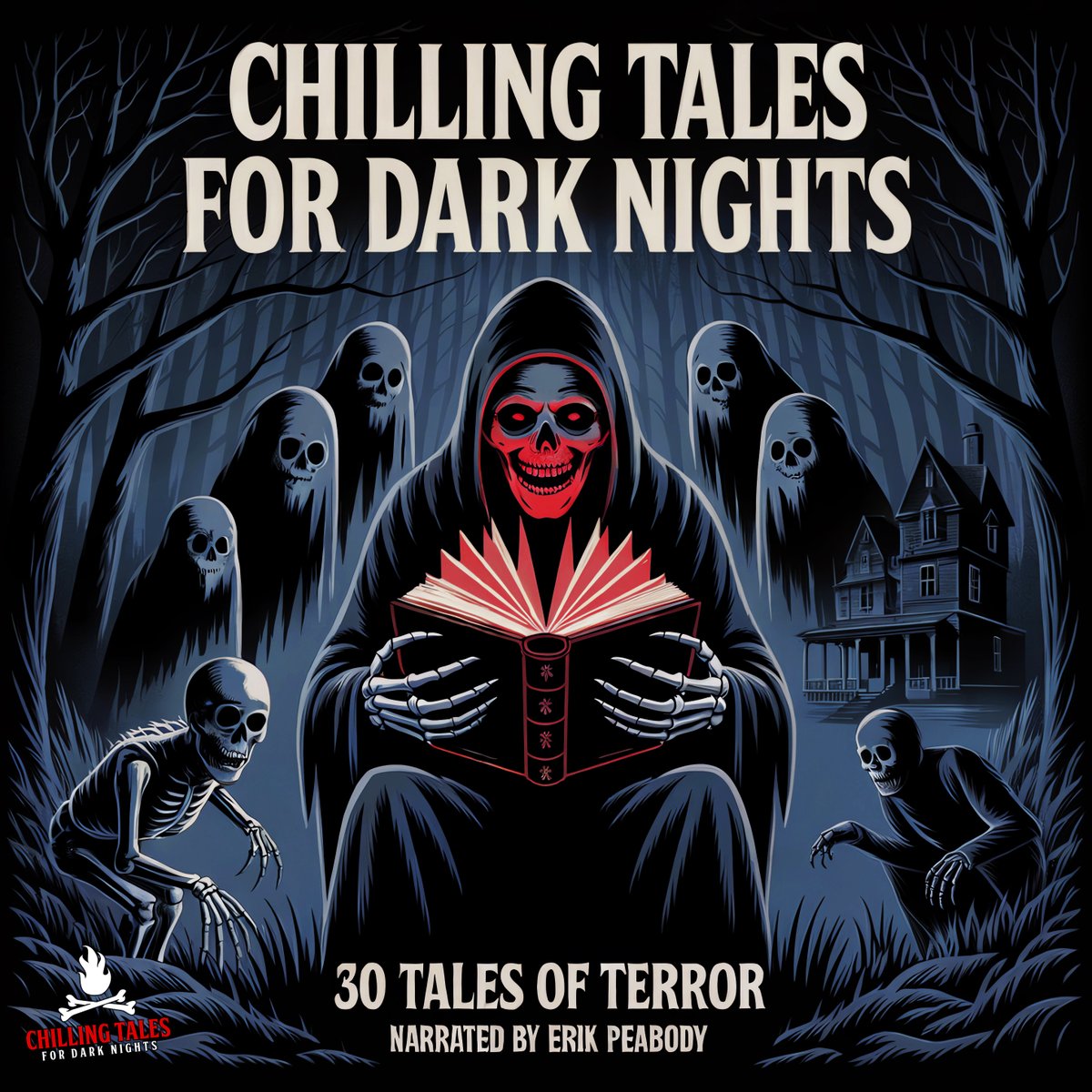 The audiobook edition of our 30-story horror anthology is coming soon, currently being vetted by ACX/Audible. Performed by Horror Hill host Erik Peabody! Who's excited? 🙌 Print copy here: amzn.to/44A2L2E 

<a href="/VikingGuitar/">Erik Peabody (Viking Guitar)</a> <a href="/ctfdn_official/">Chilling Tales for Dark Nights</a>