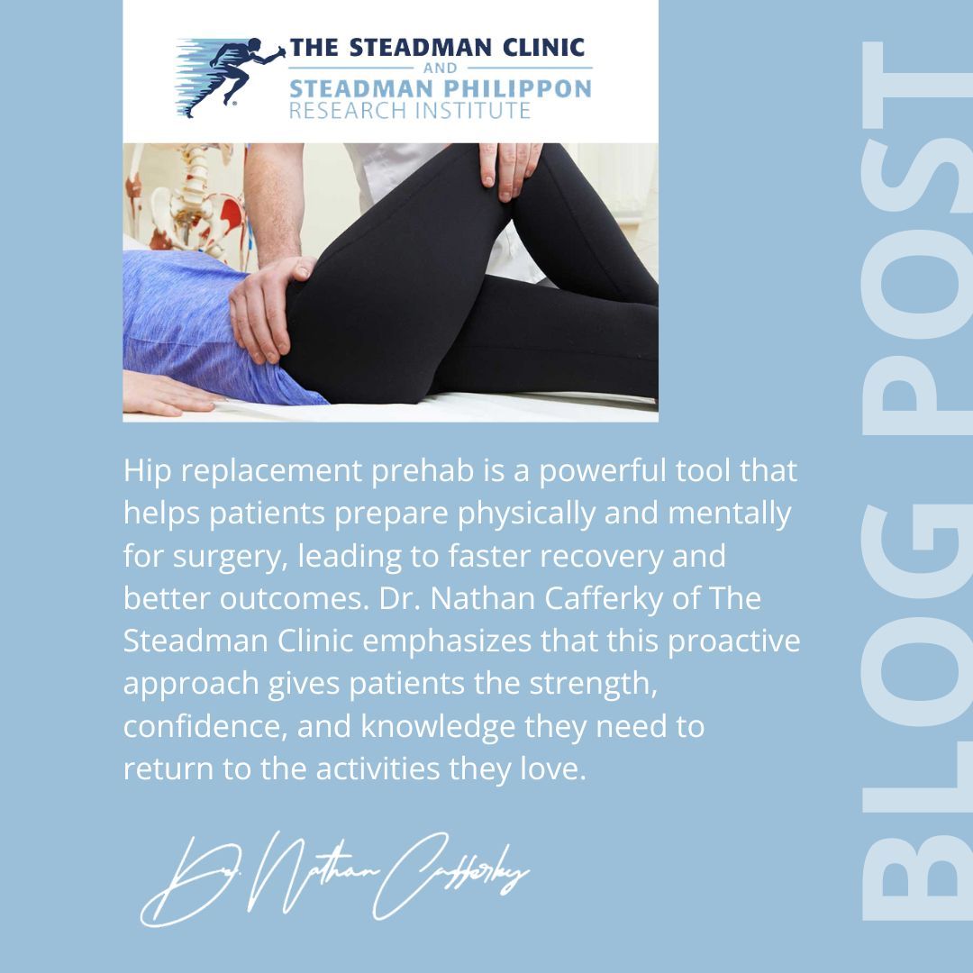 Dr. Cafferky shares why prehab, a personalized plan of strength, flexibility, and education can significantly improve your recovery and get you back to doing what you love, faster and stronger. 

Learn how to get started 👉 buff.ly/CpmTstn 

#HipReplacement #PrehabMatters