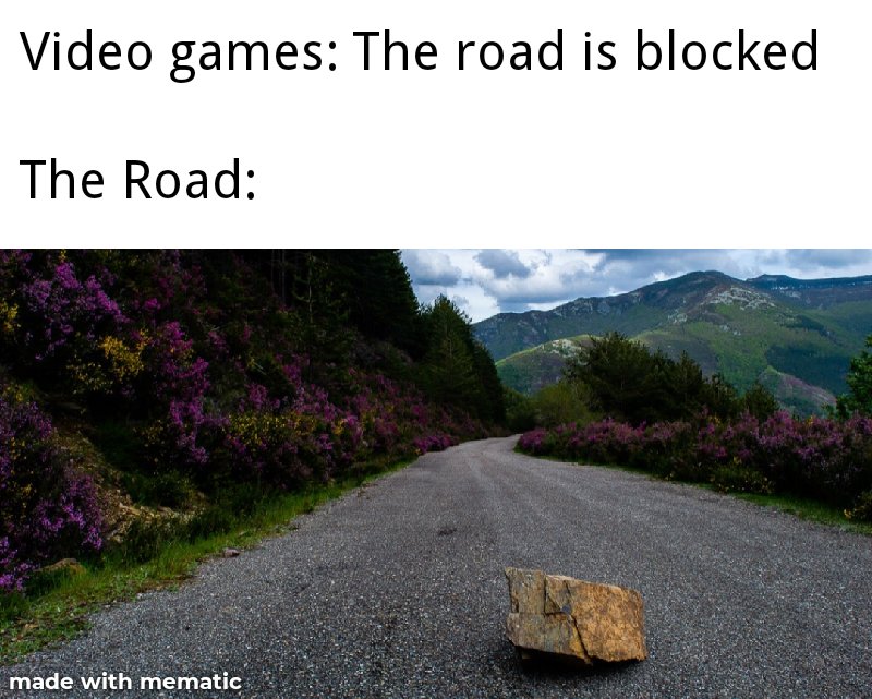 UltimaDJS's tweet image. It's not the rock that's the problem, it's the big ol' invisible wall behind it