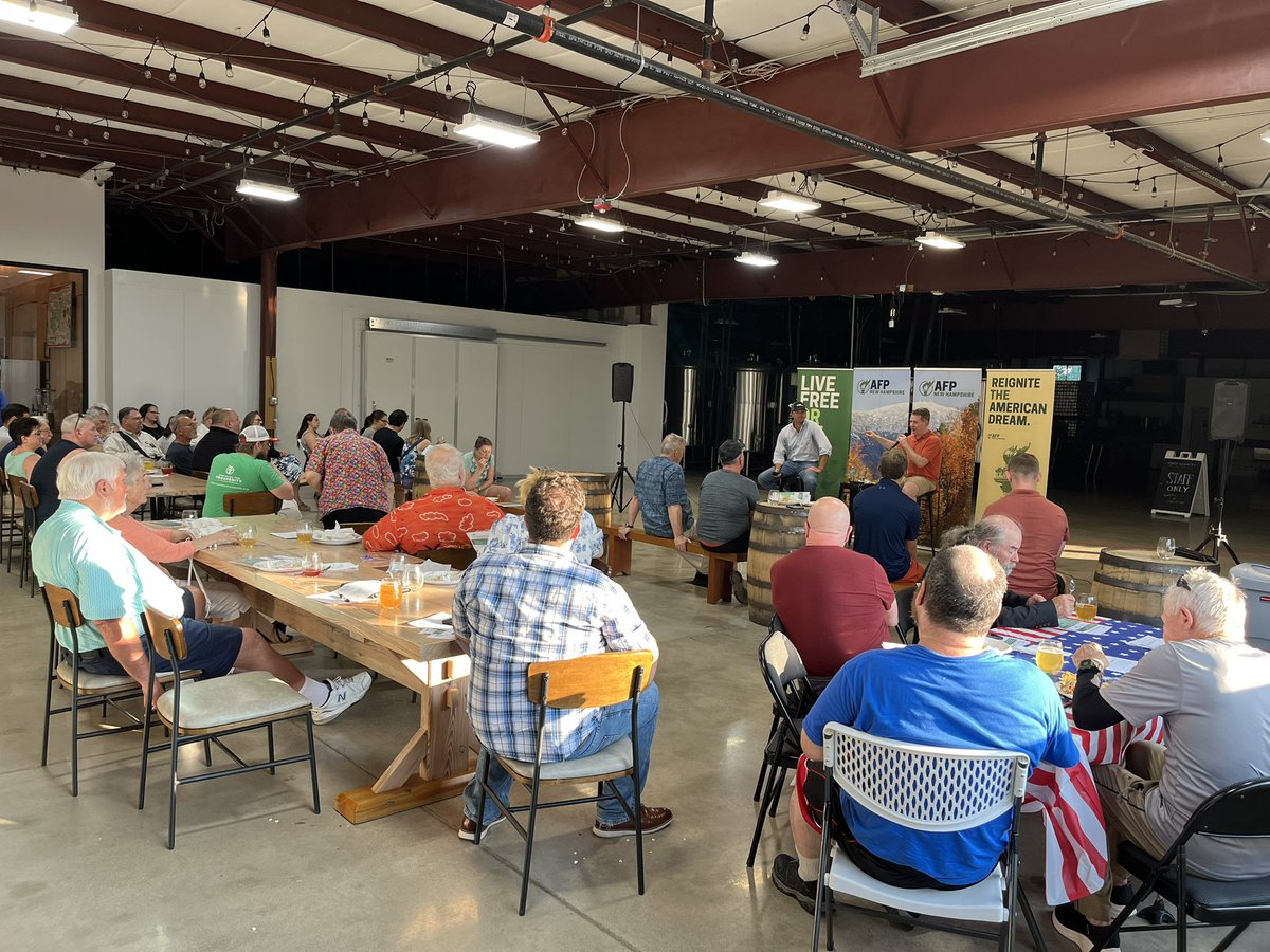 AFP_NH's tweet image. Great event last night in Dover discussing Regulatory Reform and the impacts one year after the overturning of Chevron Deference with @AFPhq Policy Fellow Graham Owens.