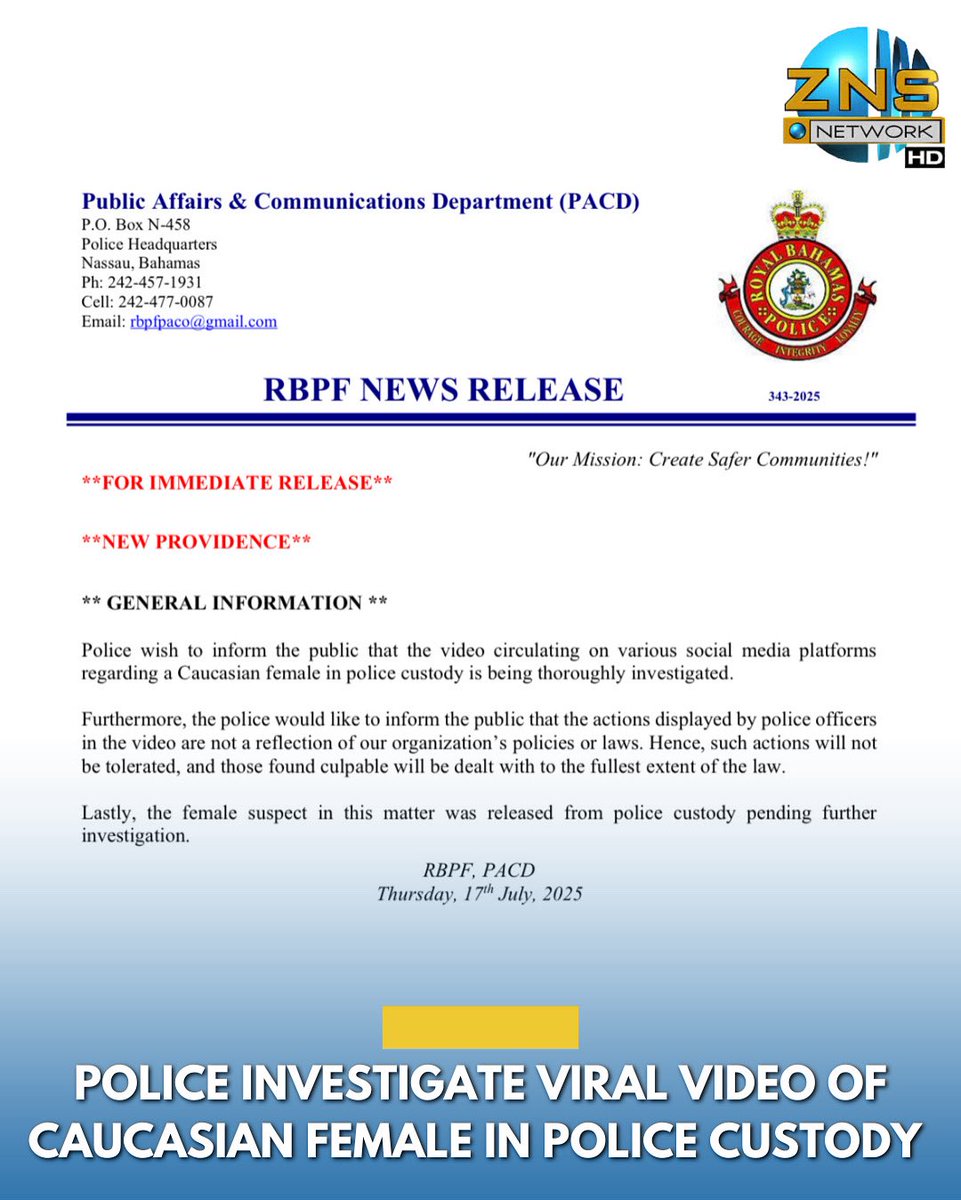 #crimbeat - Police are investigating a viral video that showed a Caucasian female in Police custody defecating on the floor and using racial slurs towards officers.