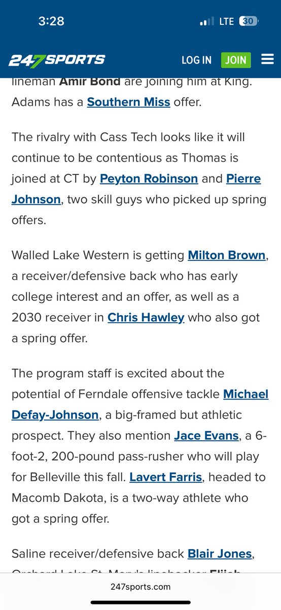 Milton Brown 2029 ATH (@miltonbrownll) on Twitter photo Thank you <a href="/AllenTrieu/">Allen Trieu</a> <a href="/247Sports/">247Sports</a> for mentioning me in the article
<a href="/CoachBlackwell_/">Curtis Blackwell II</a> <a href="/smsbacademy/">SoundMind SoundBody®</a> <a href="/coachcioroch/">Coach Cioroch</a> <a href="/WLWestern_FB/">WLW Football</a>
247sports.com/article/sound-… Thank you <a href="/AllenTrieu/">Allen Trieu</a> <a href="/247Sports/">247Sports</a> for mentioning me in the article
<a href="/CoachBlackwell_/">Curtis Blackwell II</a> <a href="/smsbacademy/">SoundMind SoundBody®</a> <a href="/coachcioroch/">Coach Cioroch</a> <a href="/WLWestern_FB/">WLW Football</a>
247sports.com/article/sound-…