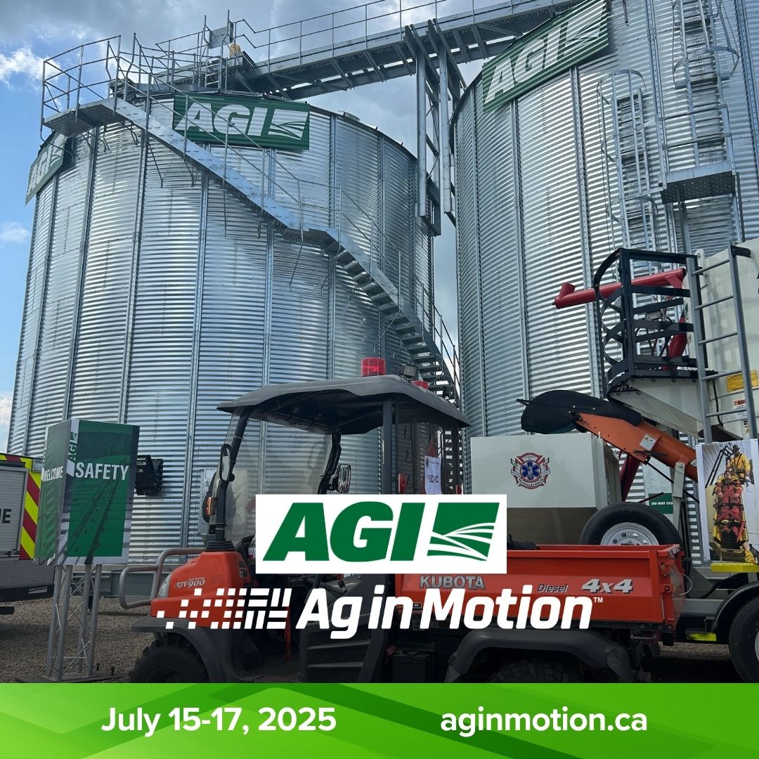 AginMotion's tweet image. Got lost? Need help on-site? 🗺️
Find your way at #AIM25 with help from our Info Booths—sponsored by AIG,
Friendly faces, clear directions, and all the answers you need.
#AgInMotion #AGI #InfoBoothSponsor #FarmShow #SaskAg