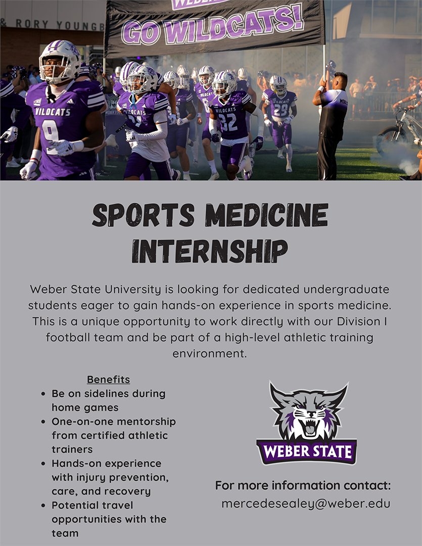 We are seeking dedicated students eager to gain hands-on experience in sports medicine!