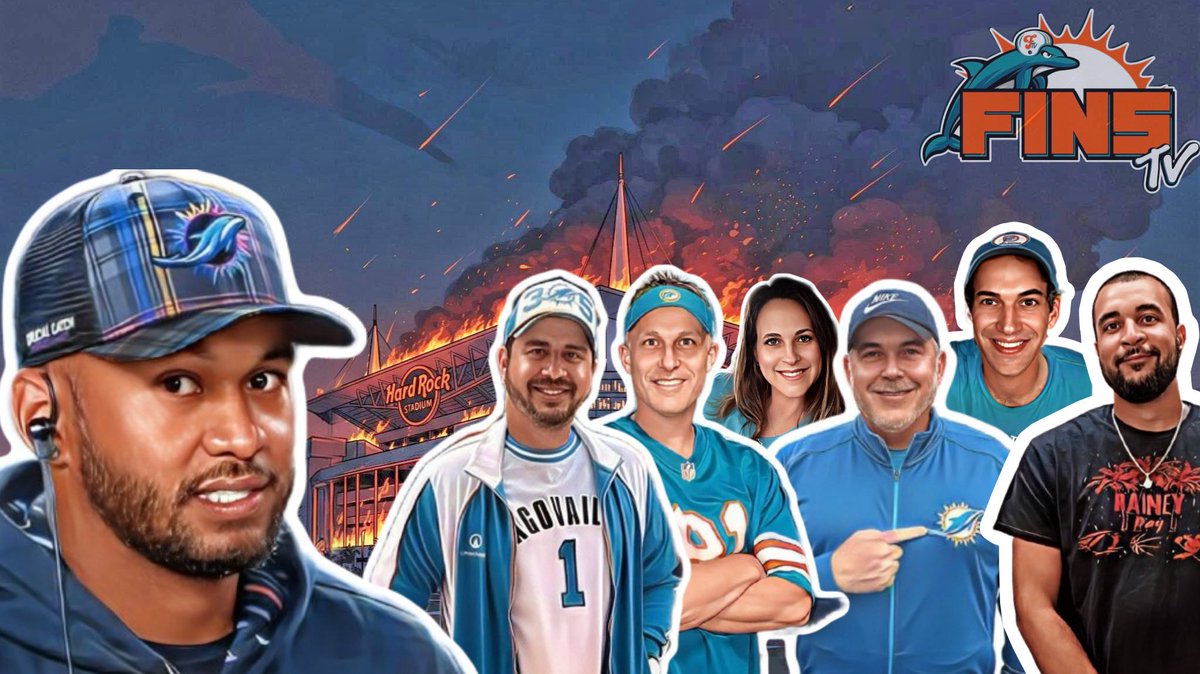 Tuesday at 8:00 pm @finstv is back with Episode 50: This Fire Burns. What’s the latest from Dolphins Training Camp? Is it Tua or Bust of the Fins? and more. A packed house with part of the family guest panelists <a href="/Jason_Sarney/">Jason Sarney - Dolphins Wire</a> and <a href="/Atrain8712/">Atrain87-Raineydaypod</a> , the Fins TV Crew of <a href="/Dolfandoll/">Shari Hallett 🌊🐬🐊</a> and