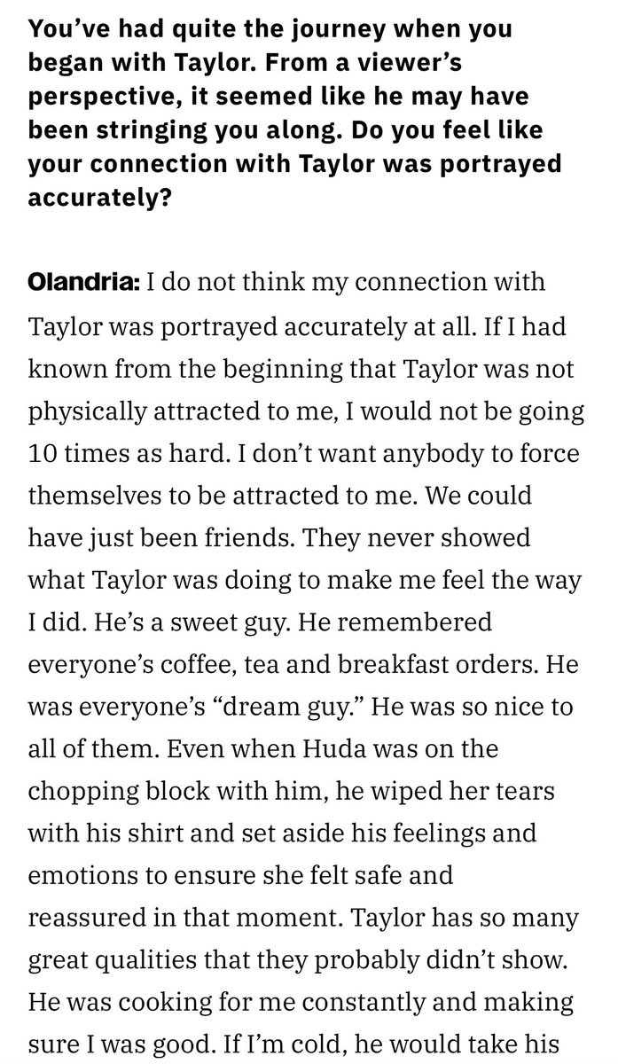 gianalevy's tweet photo. #LoveIslandUSA star Olandria also told me her connection with Taylor wasn’t portrayed authentically. 

https://t.co/6ne8bb1om4 https://t.co/n9U6pFNLi3