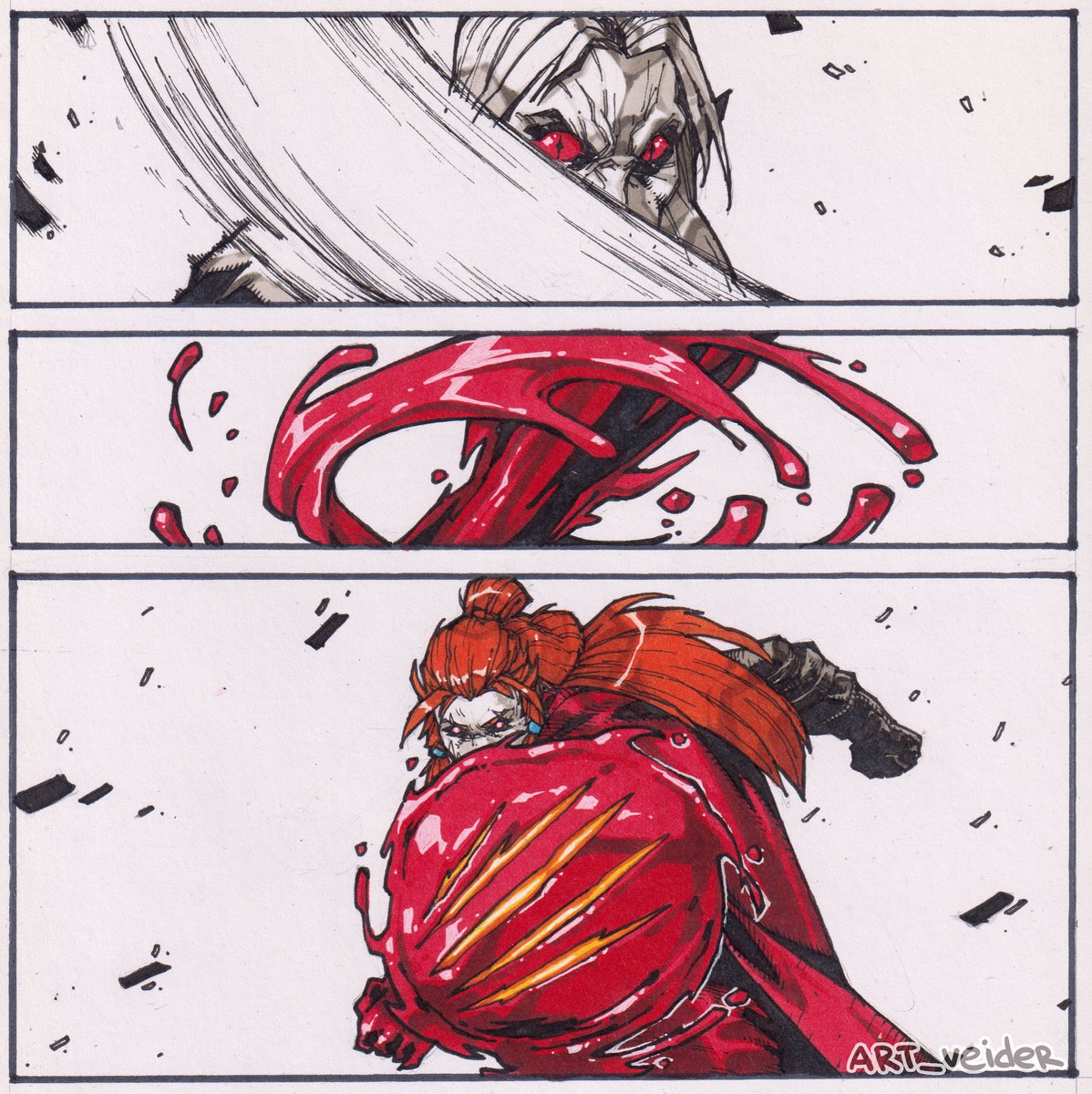 artveider's tweet image. Panny Flame & Morrigan Crow page 13 #art #characterdesign #comics #draw #fantasy #sketch