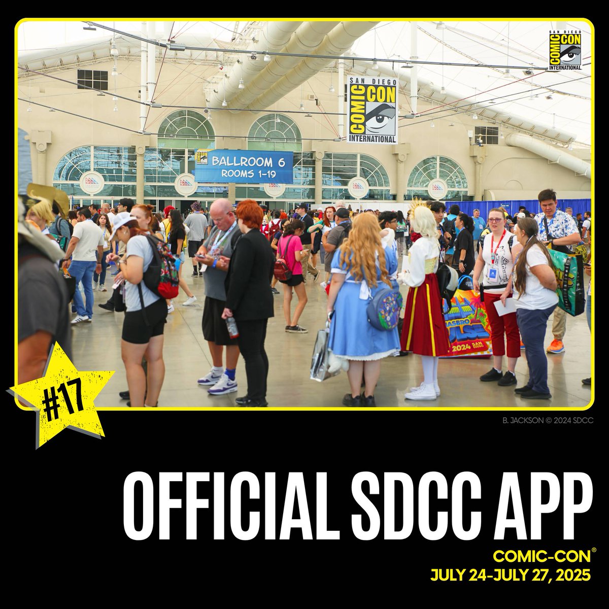 Comic_Con's tweet image. Comic-Con 2025 is almost here! Make sure you're ready📱Download the official app for free to access maps, schedules, and real-time updates. Stay in the loop all day long. #SDCC2025 Learn more here 🔗 bit.ly/40mZJMF