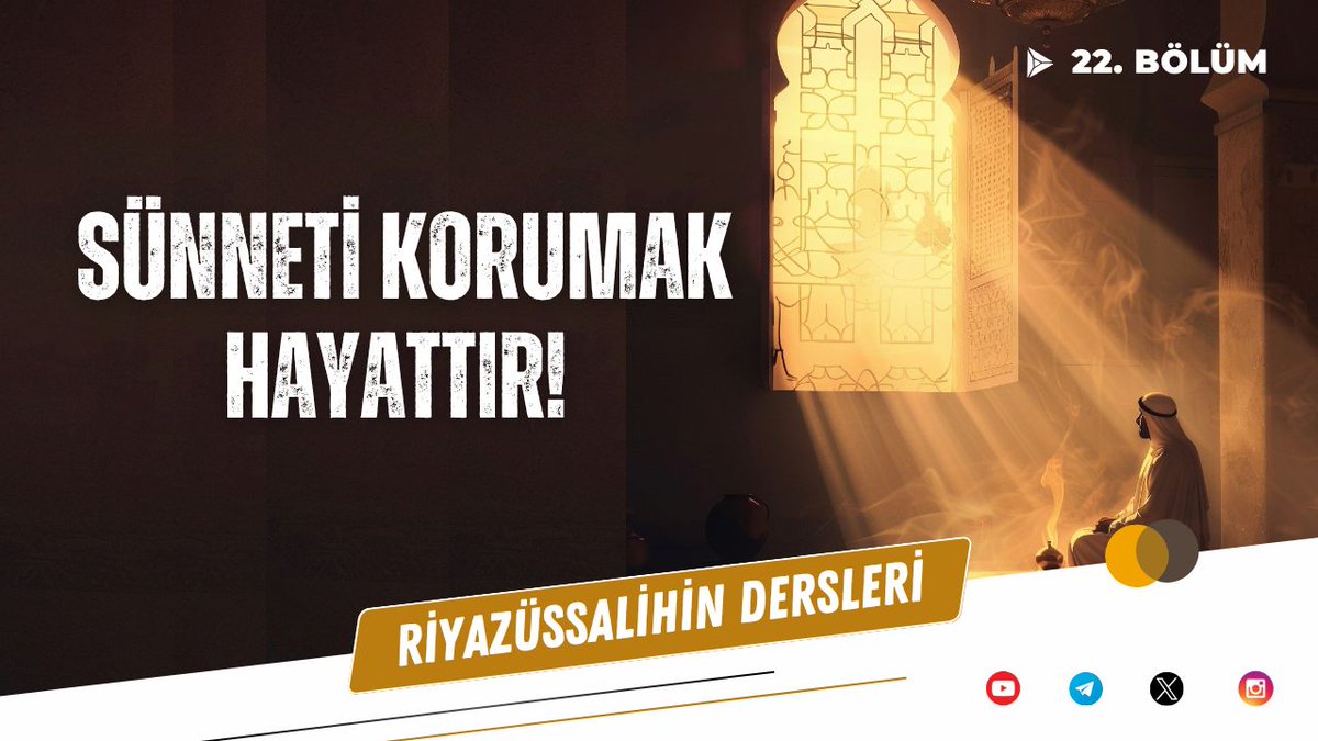 "Sünneti Korumak Hayattır!" dersi yayınlandı.

Ders için aşağıdaki bağlantıya tıklayabilirsiniz.

l24.im/NpDXno