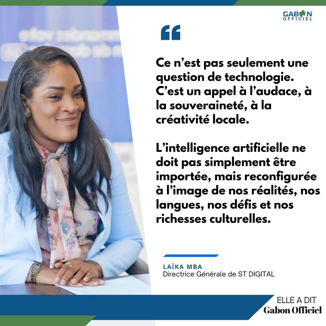 #ElleaDit l "Ce n’est pas seulement une question de technologie.
C’est un appel à l’audace, à la souveraineté, à la créativité locale."
-
Laïka Mba, Directrice Générale ST DIGITAL 

#Technologie