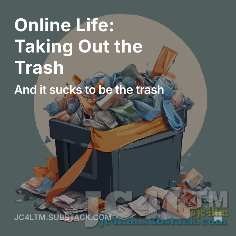 JC4Ltm's tweet image. Online Life: Taking Out the Trash
I understood Twitter, and I didn’t like what it had become, but when it gets right down to it, Twitter was a great platform before it became X. In the days when piles of us would watch Redeye, load Tweetdeck and open.substack.com/pub/jc4ltm/p/o…