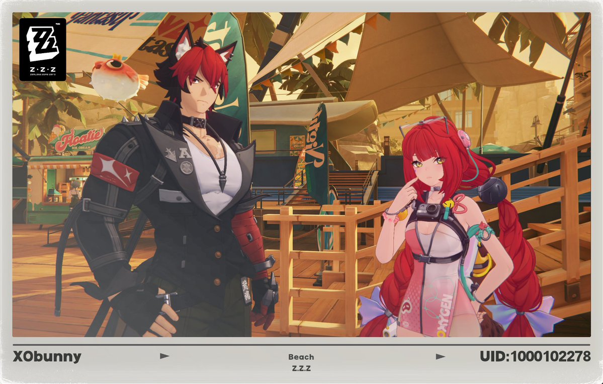 XObunny04's tweet image. Some photos of one of my new fav ships in ZZZ
These two are so cute together and it&apos;s sweet to see how much they care and know each other well.