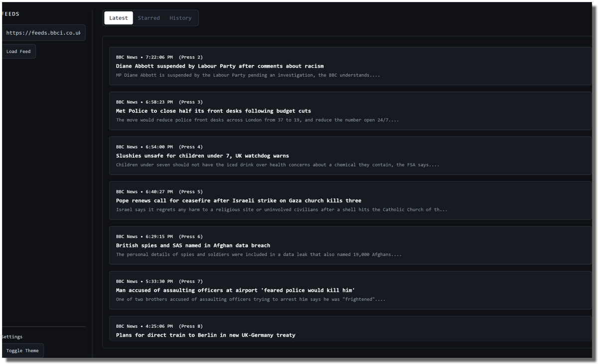 Wild that it's now easier to have ChatGPT build an RSS reader I like rather than trying to find one that fits what I am looking for...it took 15 minutes.