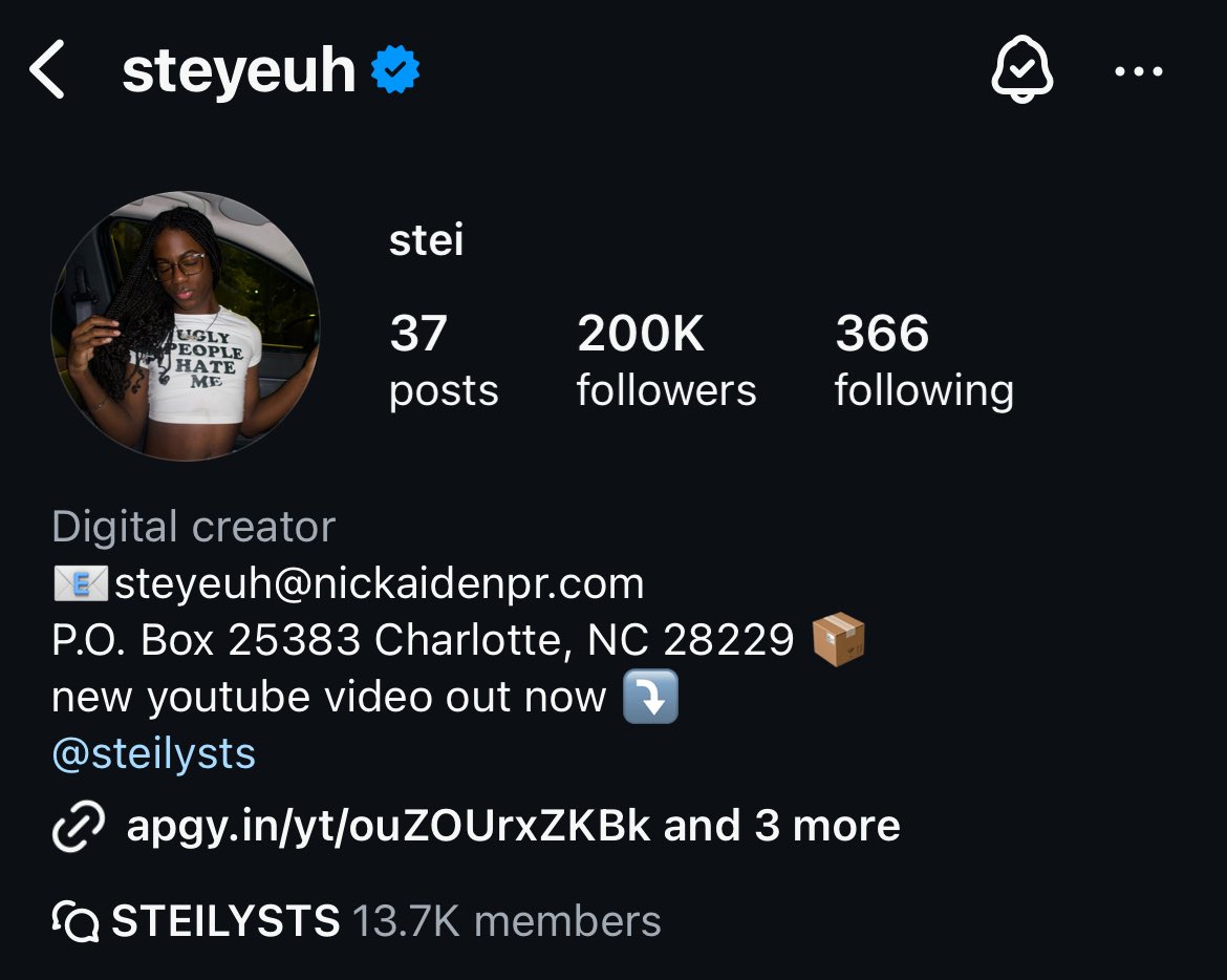 steiandchrishq's tweet photo. Steyeuh has now hit 200k followers on instagram. Congrats 🎉 
#steyeuh #instagram https://t.co/a01FbysRmo