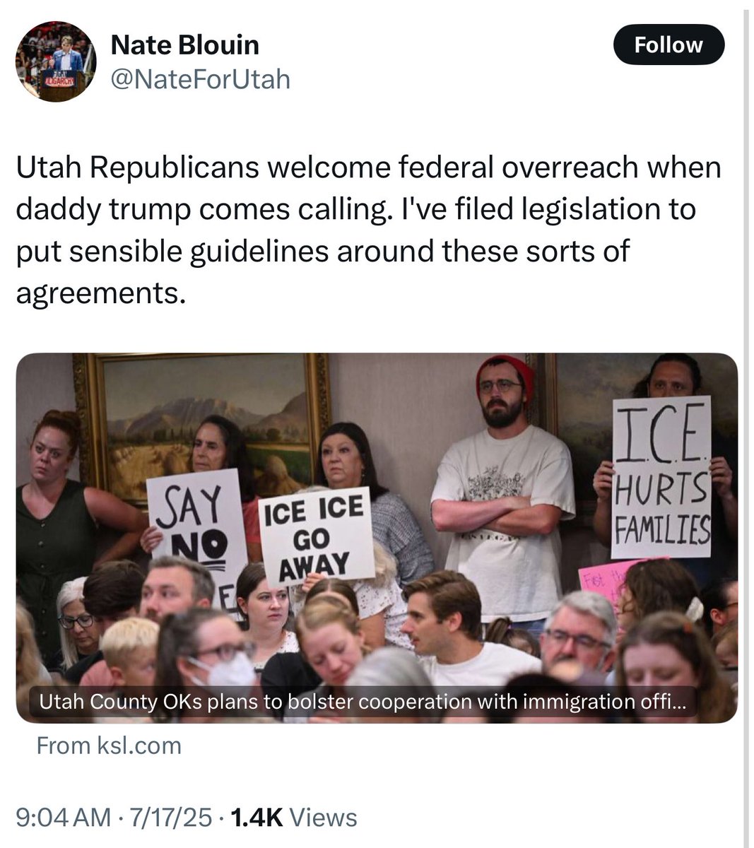 Trevor Lee (@votetrevorlee) on Twitter photo The funniest thing you’ll see all week. Other than <a href="/Shanemgillis/">Shane Gillis</a> at the ESPYS.
Senator Blouin “filed” a bill 😂
He still has me blocked, but I already know the outcome for this…. 😂 The funniest thing you’ll see all week. Other than <a href="/Shanemgillis/">Shane Gillis</a> at the ESPYS.
Senator Blouin “filed” a bill 😂
He still has me blocked, but I already know the outcome for this…. 😂