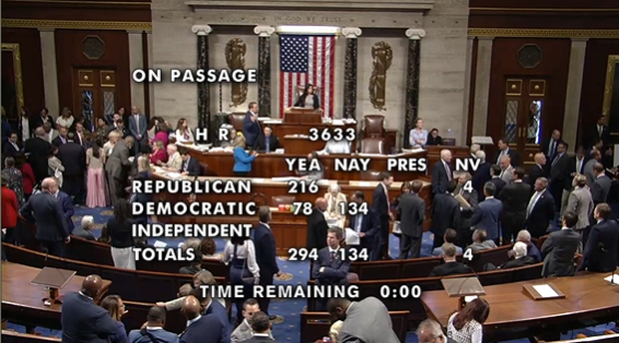 milesjennings's tweet image. CLARITY passes the house 294-134.
What an incredible moment.
