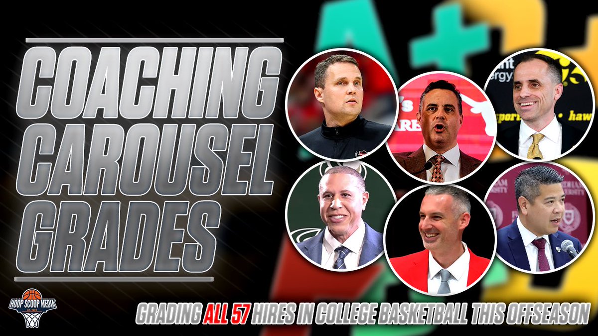 Our latest podcast grading EVERY D1 college basketball coaching hire this offseason has been released!

YouTube Link⬇️
youtu.be/L0JZy8WlDJU?si…

Spotify link⬇️ (on all other podcast platforms as well)
open.spotify.com/episode/2kO1nA…