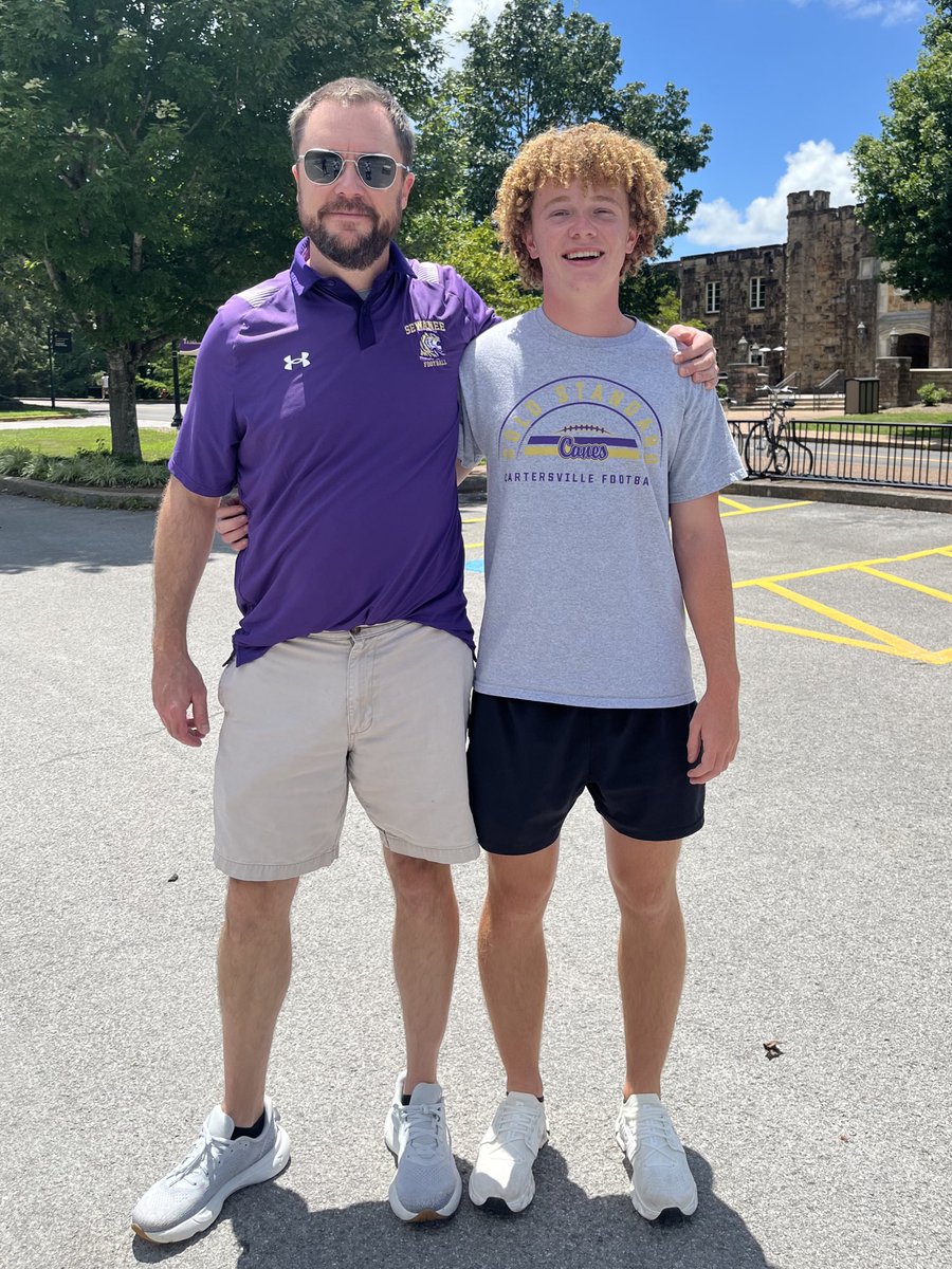 Ramsey Rowell (@rowellramsey) on Twitter photo After a great visit <a href="/SewaneeFootball/">Sewanee Football</a> I am blessed to receive my first offer! Thank you <a href="/FlyCaster_1/">Gordon Hight</a> and <a href="/CoachTM9/">TRACY MALONE, M.Ed</a> for having me up! <a href="/JMontgomery_13/">Jackson Montgomery</a> <a href="/CHSHurricaneFB/">CartersvilleFootball</a> <a href="/CartersvilleFB/">Cartersville FB Recruiting</a> <a href="/Chris_Sailer/">Chris Sailer Kicking</a> <a href="/cruzjonathan7/">Jonathan Cruz</a> <a href="/CoachMacSewanee/">Andy McCollum</a> After a great visit <a href="/SewaneeFootball/">Sewanee Football</a> I am blessed to receive my first offer! Thank you <a href="/FlyCaster_1/">Gordon Hight</a> and <a href="/CoachTM9/">TRACY MALONE, M.Ed</a> for having me up! <a href="/JMontgomery_13/">Jackson Montgomery</a> <a href="/CHSHurricaneFB/">CartersvilleFootball</a> <a href="/CartersvilleFB/">Cartersville FB Recruiting</a> <a href="/Chris_Sailer/">Chris Sailer Kicking</a> <a href="/cruzjonathan7/">Jonathan Cruz</a> <a href="/CoachMacSewanee/">Andy McCollum</a>