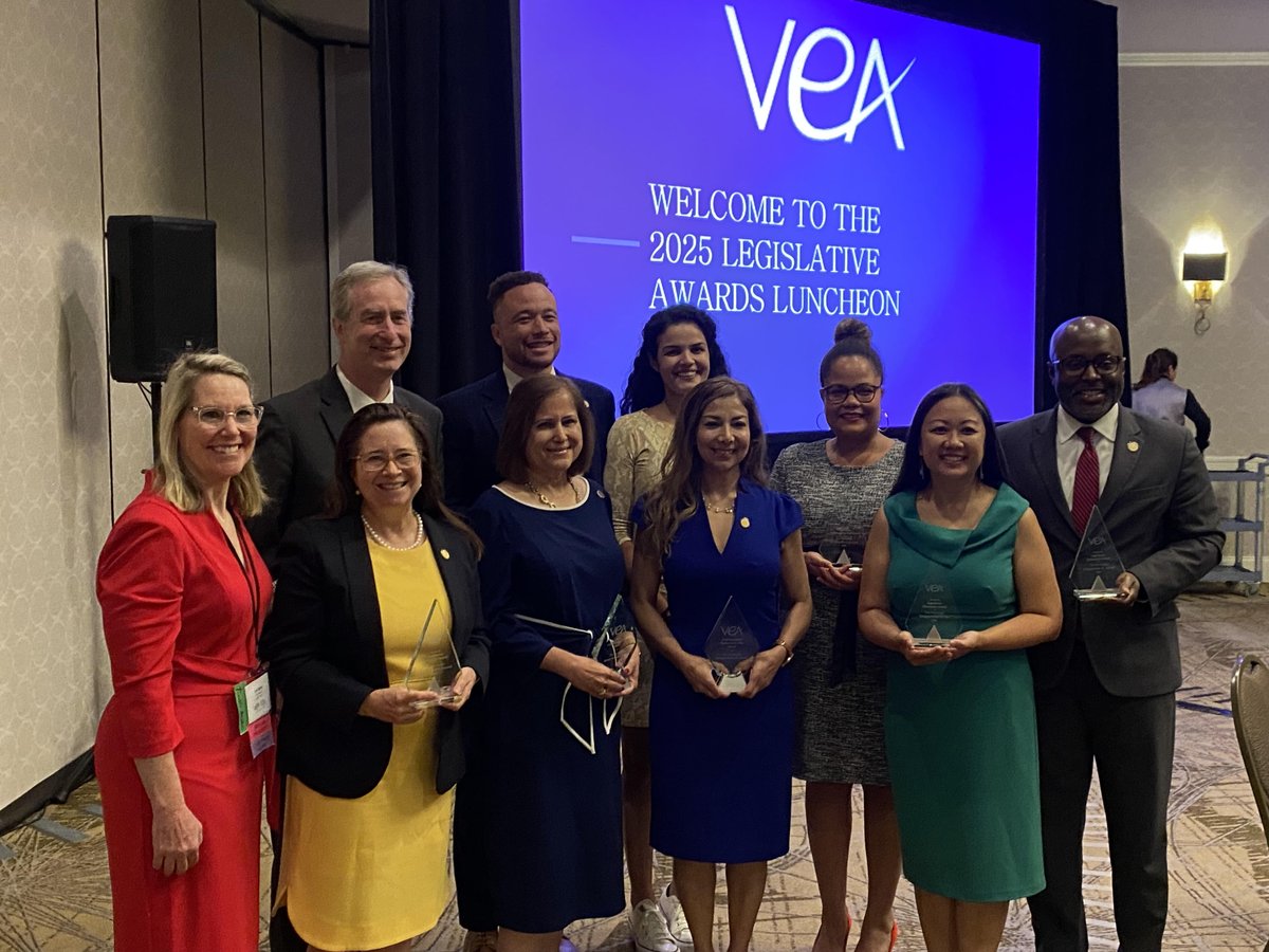 Elections matter! The people who fill the seats in the General Assembly have an enormous say in what happens in our public schools. That’s why it was such an honor to highlight our legislative award winners at #VEASOI2025 this week! Thank you all for your steadfast support!
