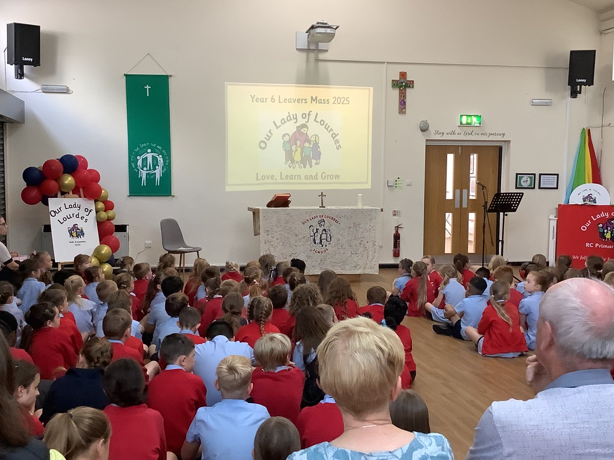 What a beautiful Mass for our Year 6 leavers! Thank you to Fr. Paul and Mrs Middleton from <a href="/StGabsBury/">St Gabriel's RC High School</a> who joined us. We passed on a special candle to remind all the children that Christ will always be with them on their journey. #mission #christbethelight #community