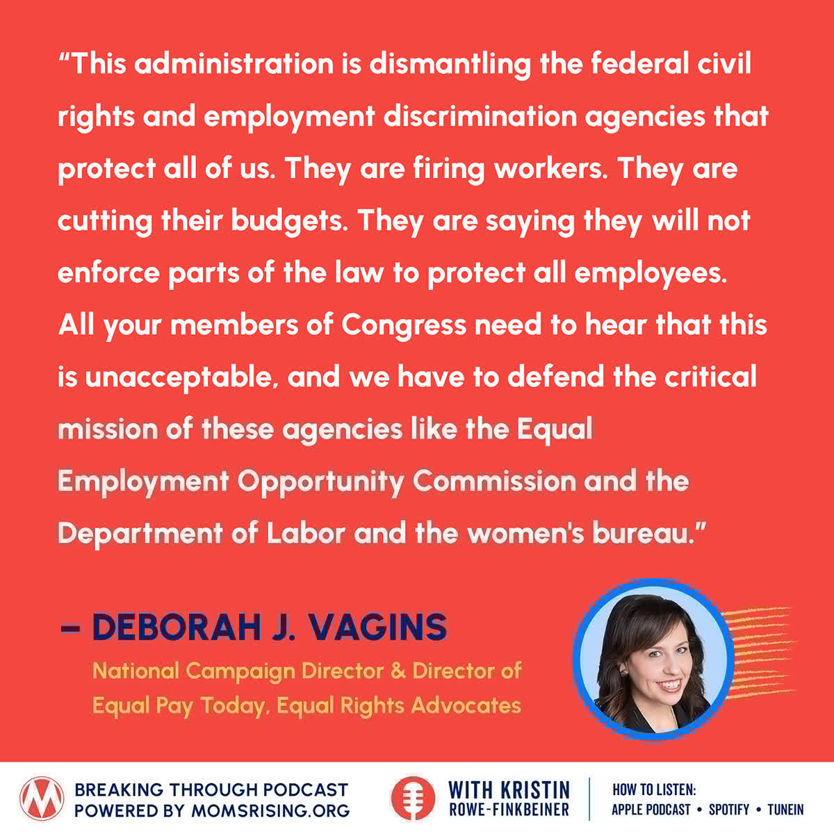 MomsRising's tweet image. We discuss strategies to close the wage gap between men and women (and between moms and dads), and how closing the wage gap would boost the overall economy — and why it's so dangerous to be moving in the opposite direction w/ @debvagins, @EqualRightsAdv, @EqualPay2dayOrg.…